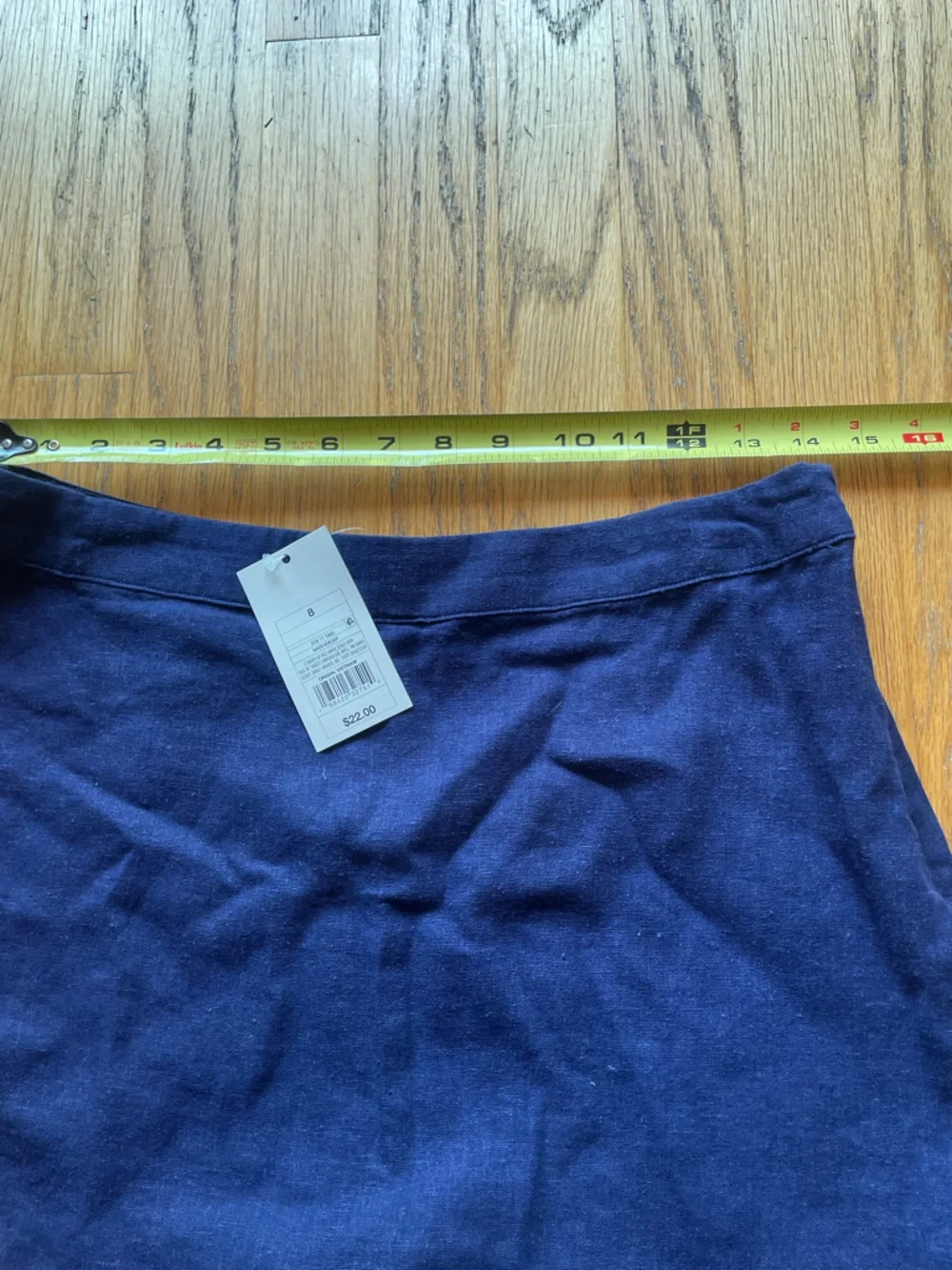 NWT Target A New Day Linen/nylon Blend High rise navy skort - Picture 8 of 13
